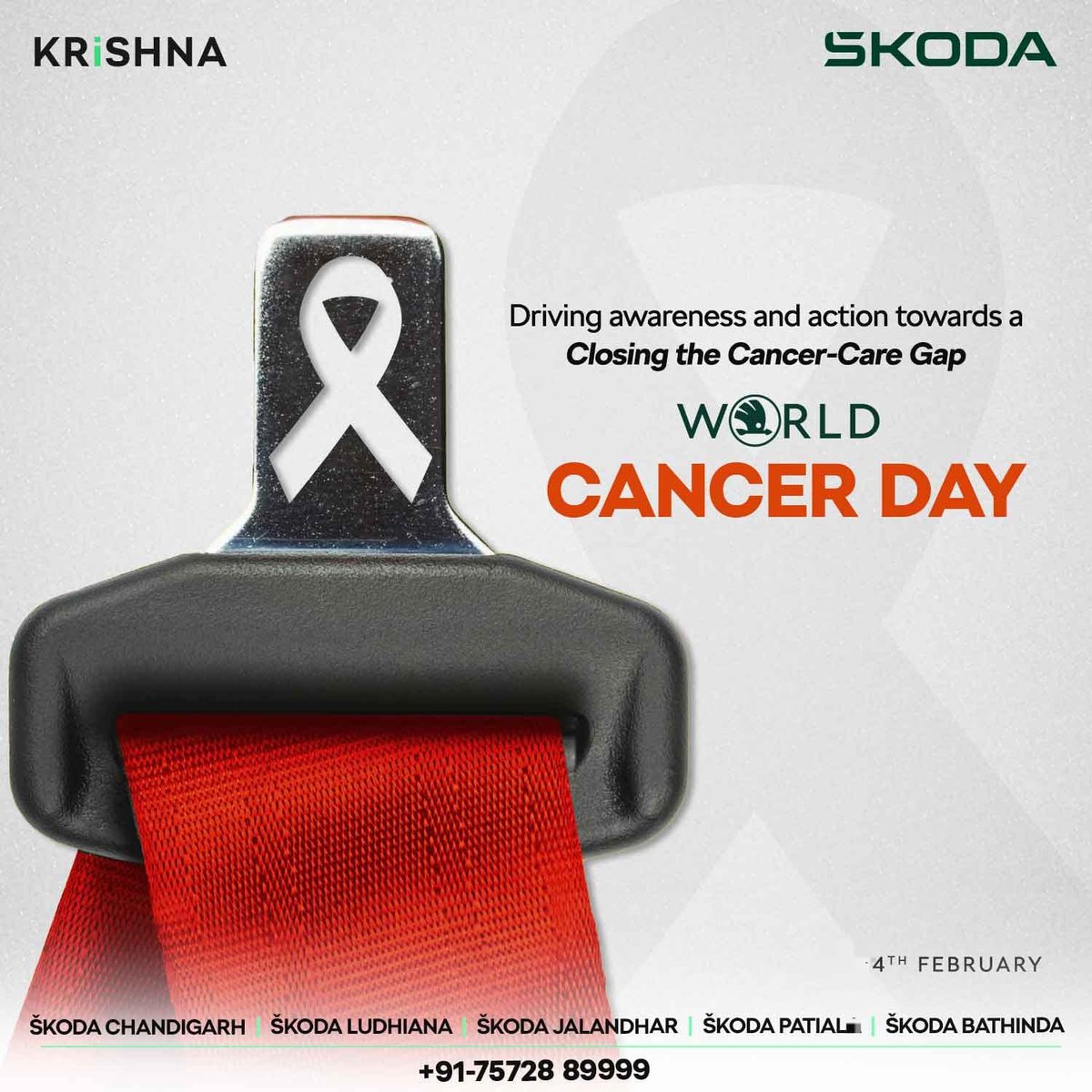 krishnaautosale's tweet photo. In every journey, there's strength. 
Krishna Skoda supports #WorldCancerDay, steering together towards a future where cancer is just a memory. 
. 
. 
. 
#worldcancerday #closethecaregap #krishnaskoda  #skoda #krishnaautosales https://t.co/lRdY2KJwmo