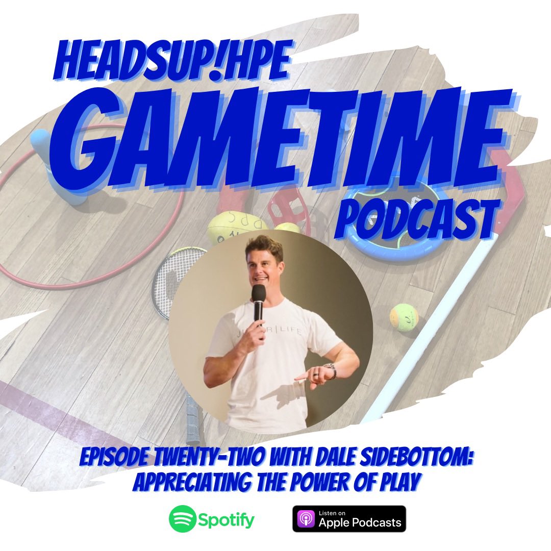 HeadsUpHPE's tweet photo. Episode 22 with @DaleSidebottom is now available.
Throughout the episode Dale shares what itโs like presenting around the globe, the power & impact of play on adults, as well as sharing some great game ideas and resources.
#physed #pe #primarype #physed #aussiephysed https://t.co/wOYvSkI00e