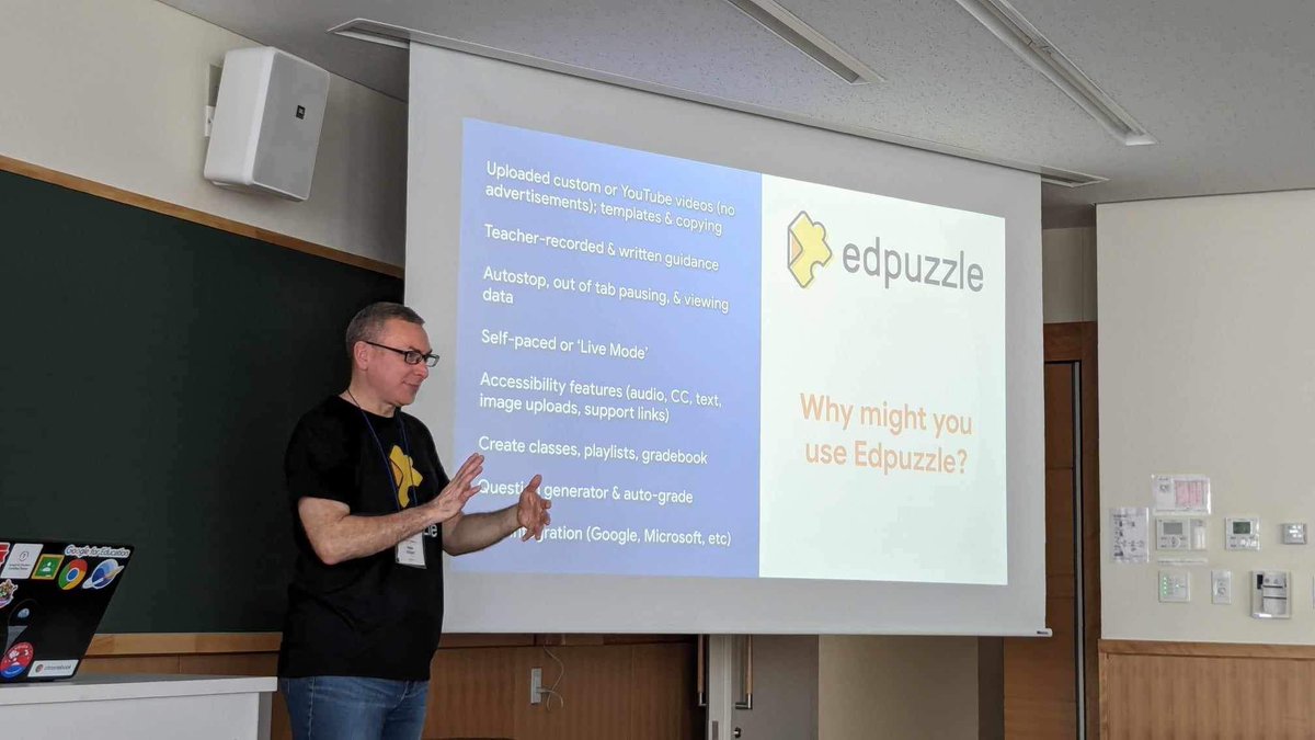 Well, the #ETJexpo Tokyo is a wrap. Next up is #Nagoya. Pretty cool to see people get jazzed about @edpuzzle. Gotta get @MannyDiscoTech to the party in Japan!