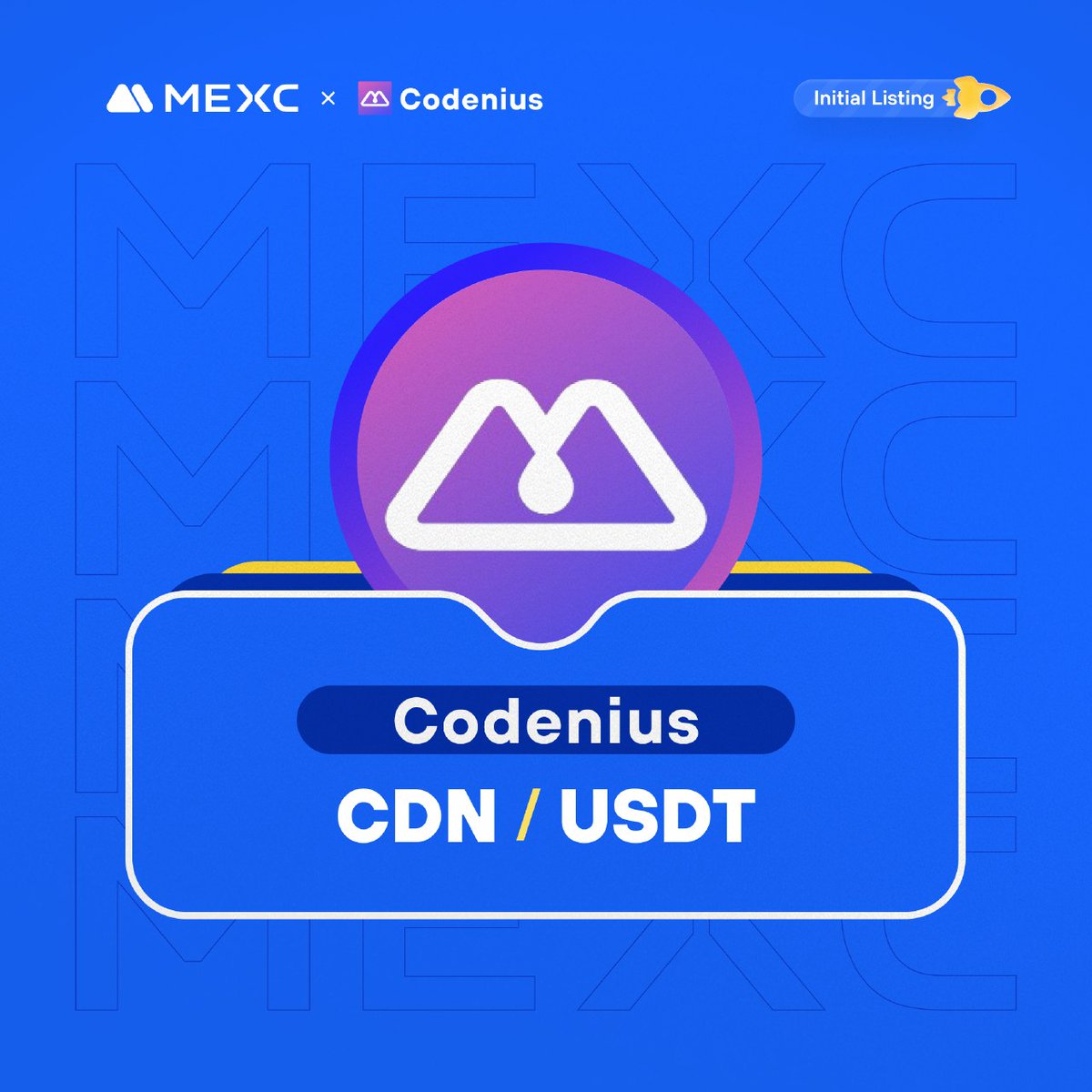 MEXC_DE's tweet photo. Der #Codenius Kickstarter ist abgeschlossen und $CDN wird auf #MEXC gelistet!
🔹Einzahlung: Geöffnet
🔹CDN/USDT-Handel: 04.02.2024, 10:00 Uhr
Details: https://t.co/ftOVc7UKGa https://t.co/v32eSlqGyK