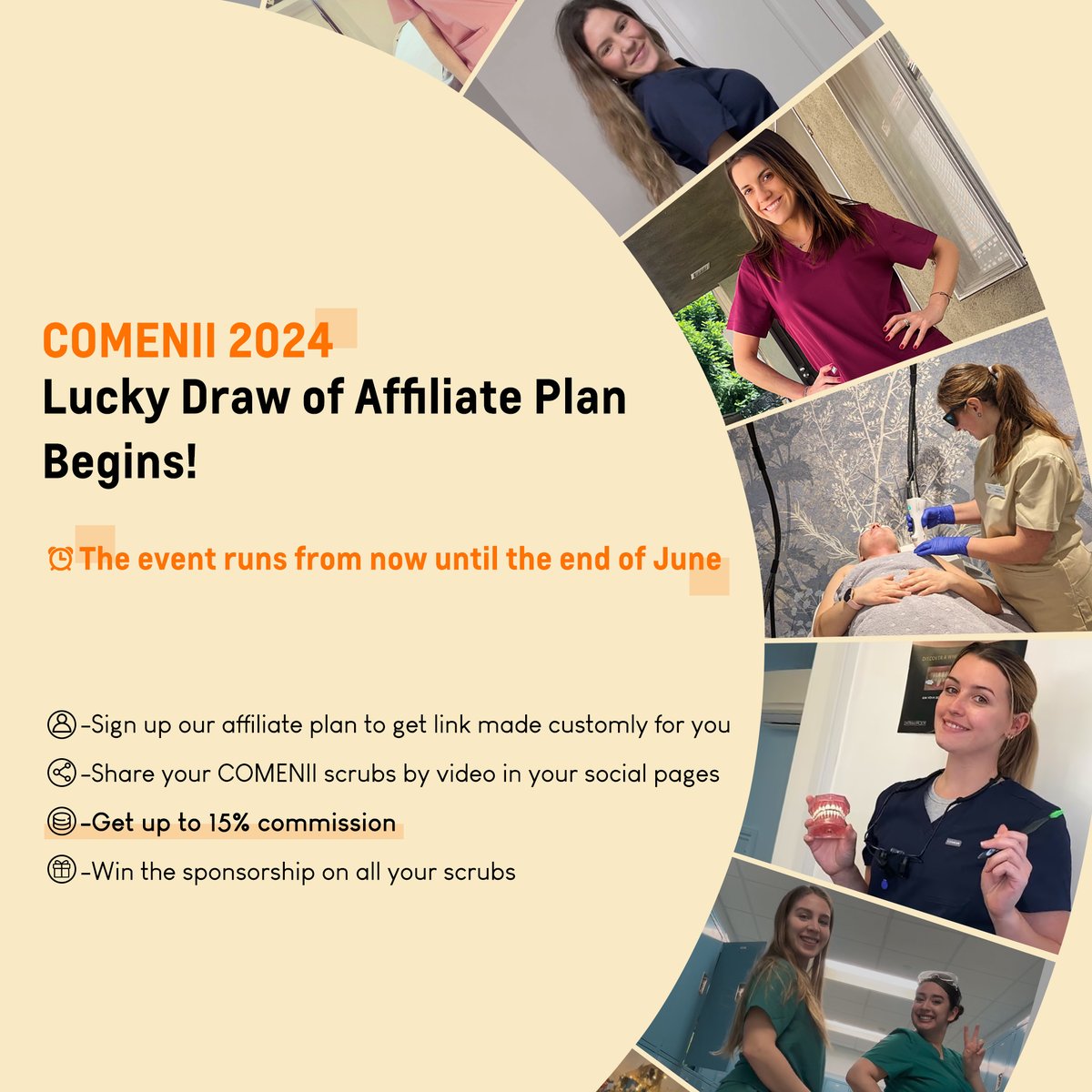 COMENIIscrubs's tweet photo. Don't miss out on this golden opportunity! Join us in making this year's Affiliate Plan an unforgettable journey filled with growth and success. Let's create magic together! 
🤘Sign up now and let the adventure begin: https://t.co/CA7NGQm4W8 https://t.co/HHBwzoUGIR
