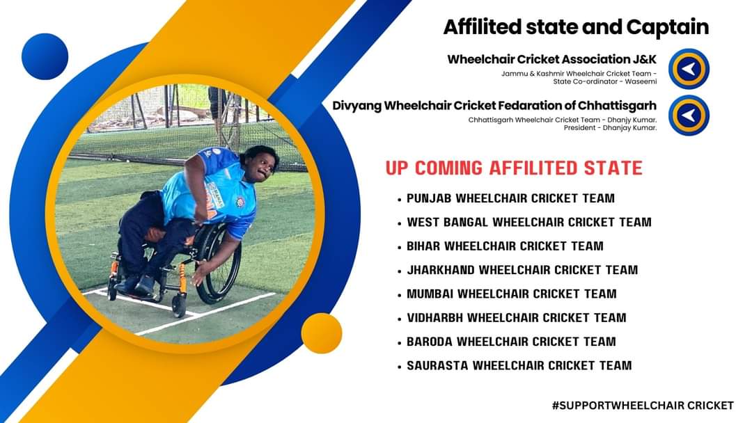 Family is growing big ♿🏏 We are delighted to have 16 states affiliated with #DCCBI for #WheelchairCricket ✨ . #divyang_cricket_control_board_of_INDIA #wheelchaircricketindia #divyangcricket #divyangjancricket #disabilitycricket #cricket #CricketForAll #InclusiveCricket @BCCI