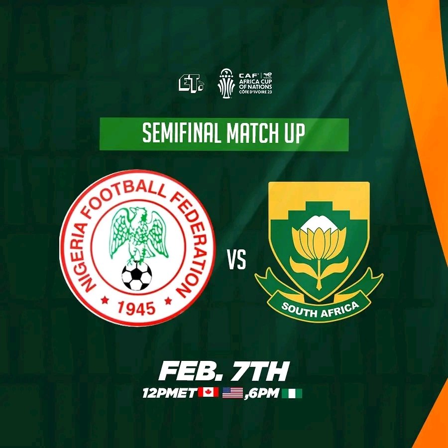 Afrobeats vs Amapiano 🎶 
We will face South Africa in the semifinals of #AFCON2023 

#NGARSA #SuperEagles #EaglesTracker 🦅🇳🇬