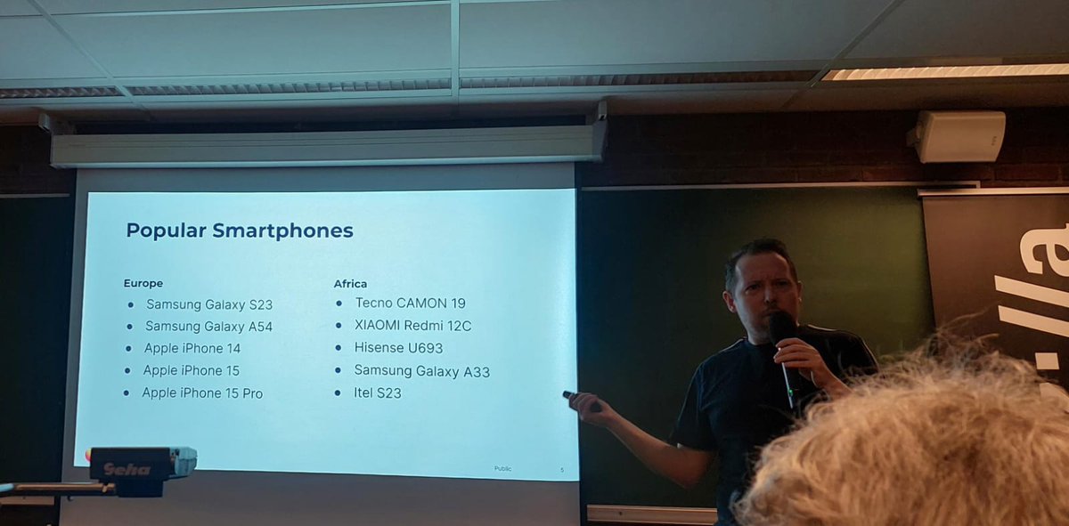 The devices we're using aren't the devices that others are using

(And the Itel S23 is nothing like the Samsung Galaxy S23 😬)

By Bas Schouten 
Performance Tech Lead, Mozilla
<a href="/fosdem/">FOSDEM @fosdem@fosstodon.org</a> 

#FOSDEM #performance #information #equality