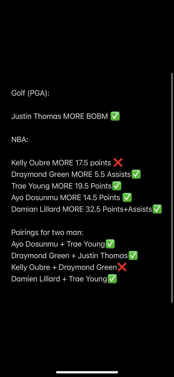 What a solid day. Posting plays for Sunday soon! Get ready