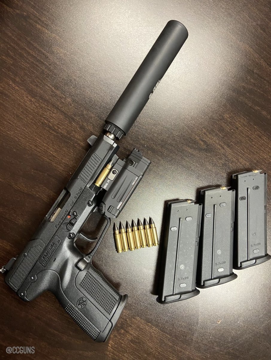 WeaponsVault's tweet photo. Suppressed Five-SeveN https://t.co/xjZR07aeqt