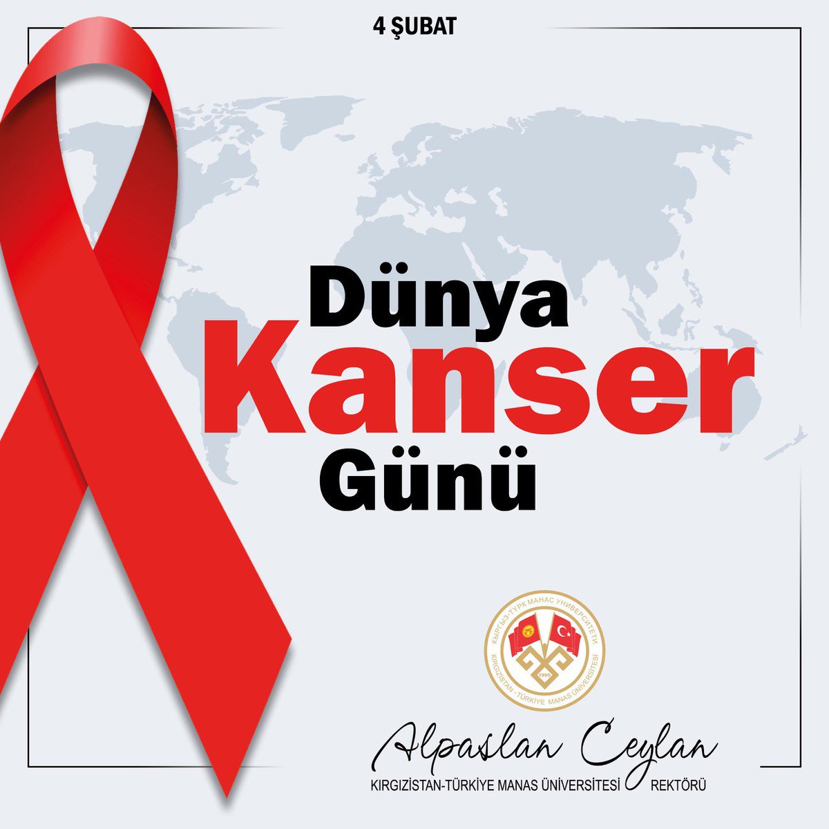 manasuniv's tweet photo. 4-февраль - Бүткүл дүйнөлүк ракка каршы күрөшүү күнү
4 Şubat Dünya Kanser Günü
#Manasuniversity #университеттендаартык #Bir_Üniversiteden_Ötesi #mediamanaskg #studentsmanasedukg #mediamanas https://t.co/KVOXebCbqW