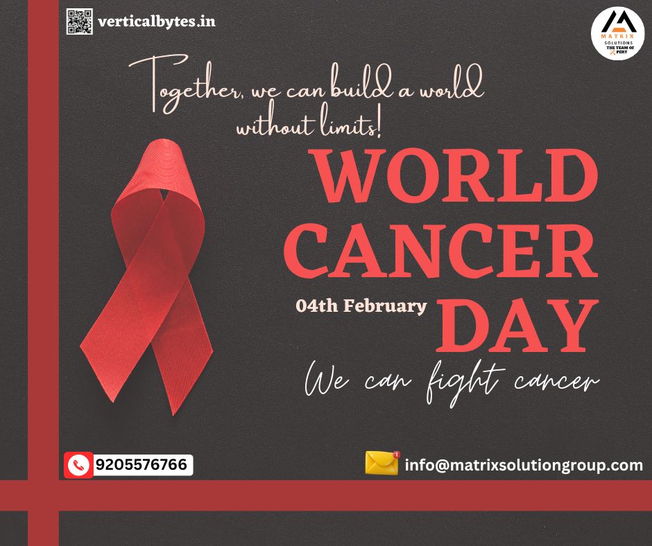 VerticalBytes's tweet photo. Today, on World Cancer Day, Matrix Solutions proudly joins the global community in raising awareness and standing united against cancer.
Website -verticalbytes.in
CONTACT US: 9205576766.
EMAIL ID: info@matrixsolutiongroup.com
#cancerday #verticalbytes #matrixsolutions #power https://t.co/35RAxVXIhn