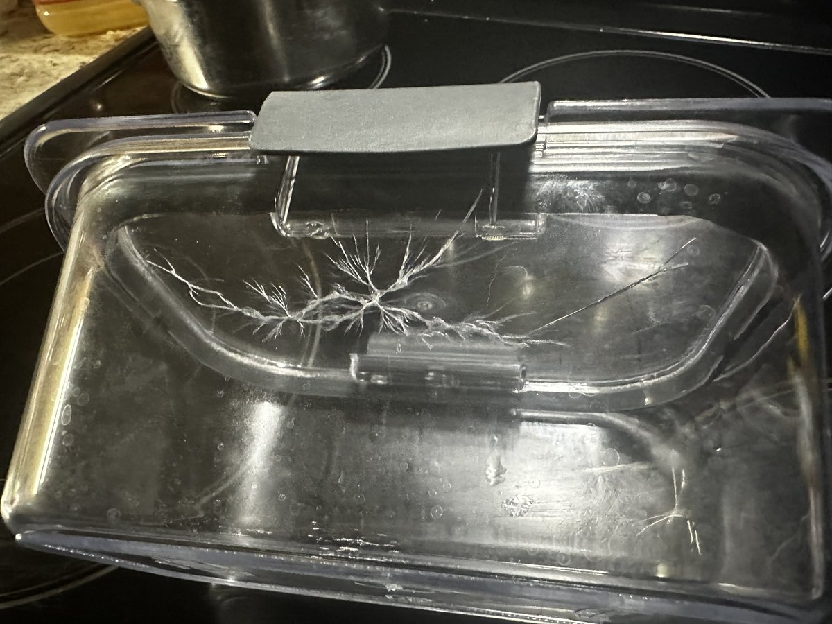 Quantum_Quandry's tweet photo. @rubbermaid very disappointed the see my 4.2 cup brilliance food containers keep doing this, the larger but shallower 9cup and others are fine, seems to be a flaw with the height.  Never overload the dishwasher and standard dry cycle on the top rack. https://t.co/x0nm5ywRjd