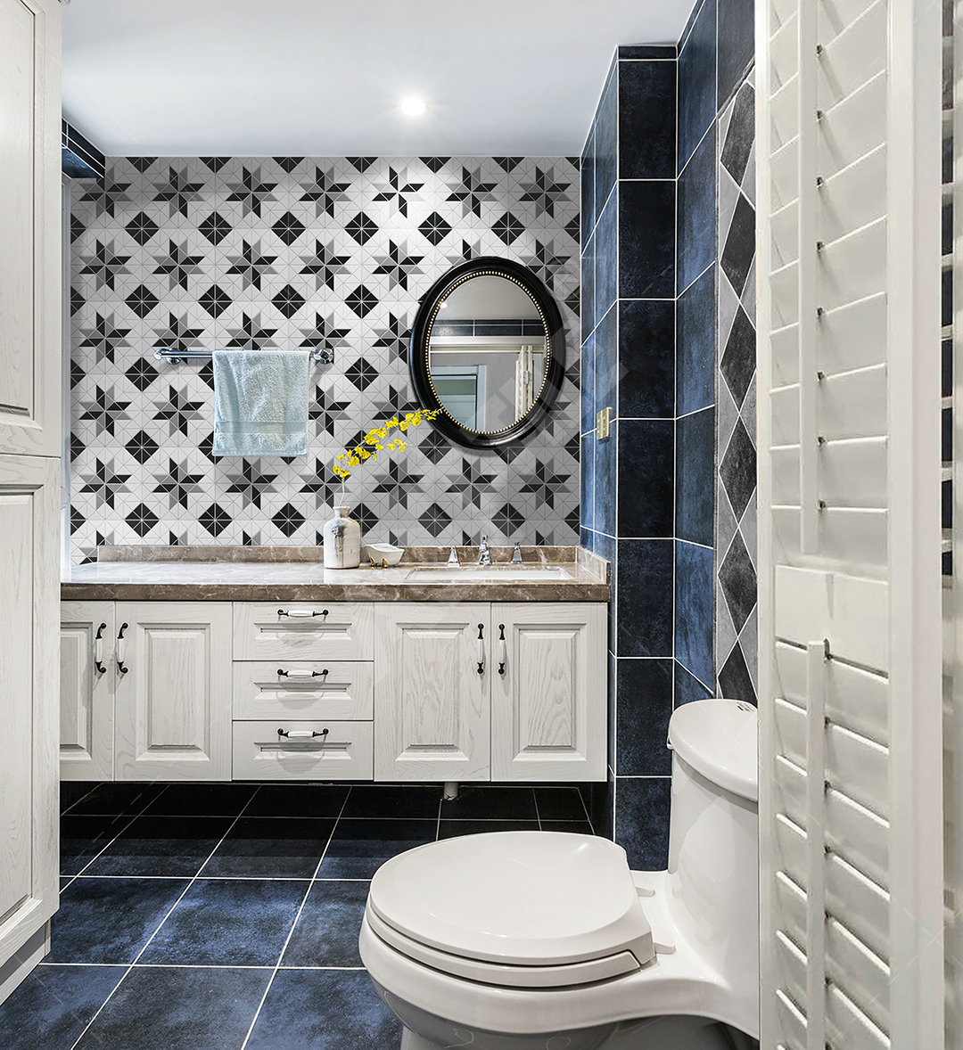 Ant_Tile's tweet photo. Painting is not the only way to install a nice accent wall. Using geometric flower pattern #mosaic #tile is another alternative to spruce up your small #bathroom .
❤️More at: https://t.co/nJPJ91RKWo
#interiordesign #remodel #homeimprovement #interior #showerroom https://t.co/68pmemQtCR