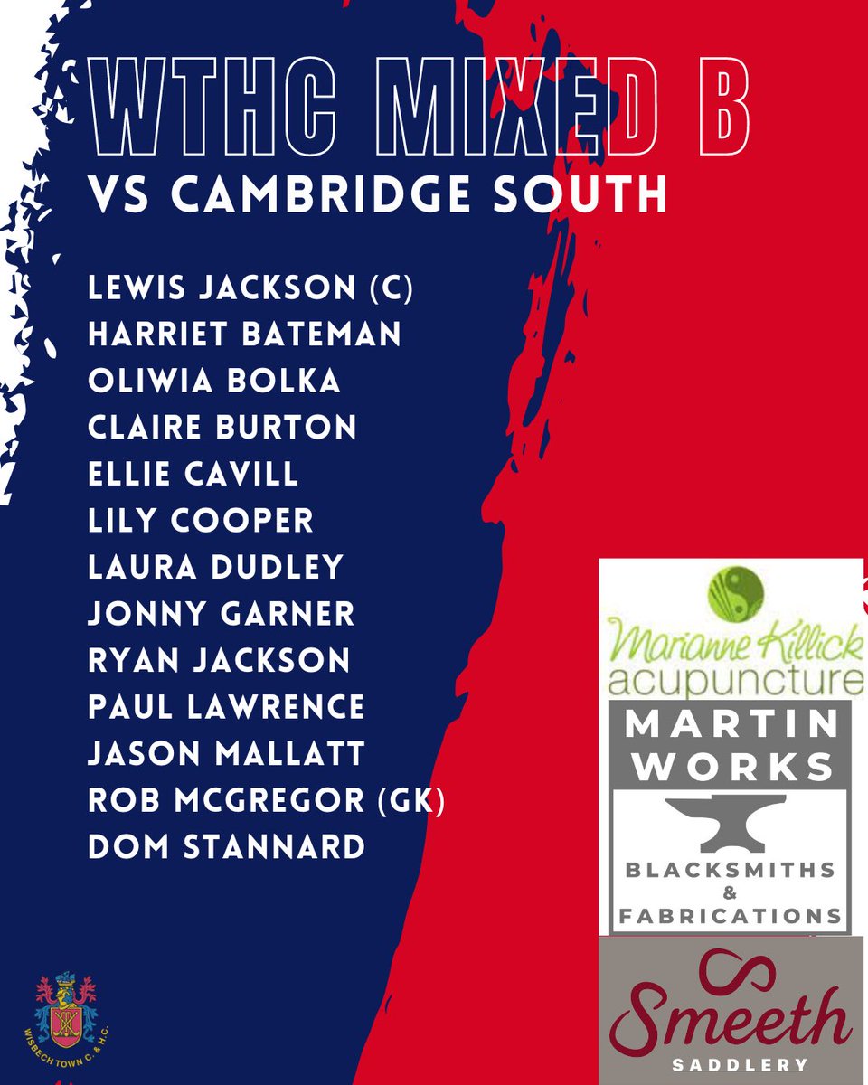 wisbechtownhc's tweet photo. 🏑 Sunday Squads 🏑

#WTHC Mixed A team take on Harleston Magpies at Harecroft Road this morning (10:30AM), before the Ladies 4th XI face St Neots in a development game (12 noon).

🎟️ Free to come and watch
🍺 Bar open from 11AM

The Mixed B team travel to Cambs South. https://t.co/jap7ptGNjH