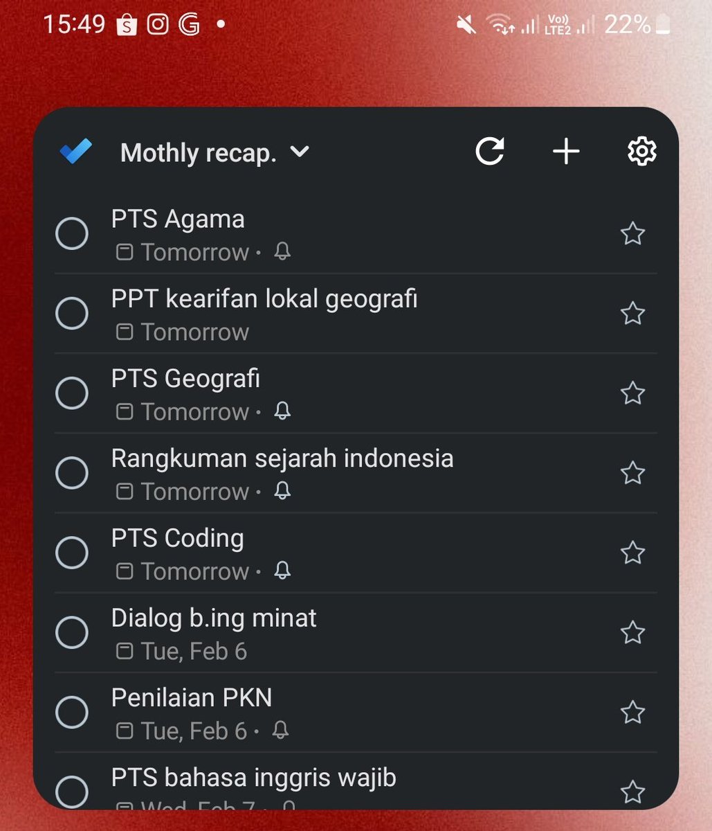teman teman studytwtku 🥹 tolong doakan kewarasanku dengan PTS tidak terencana yg akan datang yang di selingi dengan ulangan dan tugas yang bejibun, MAU NANGIS.