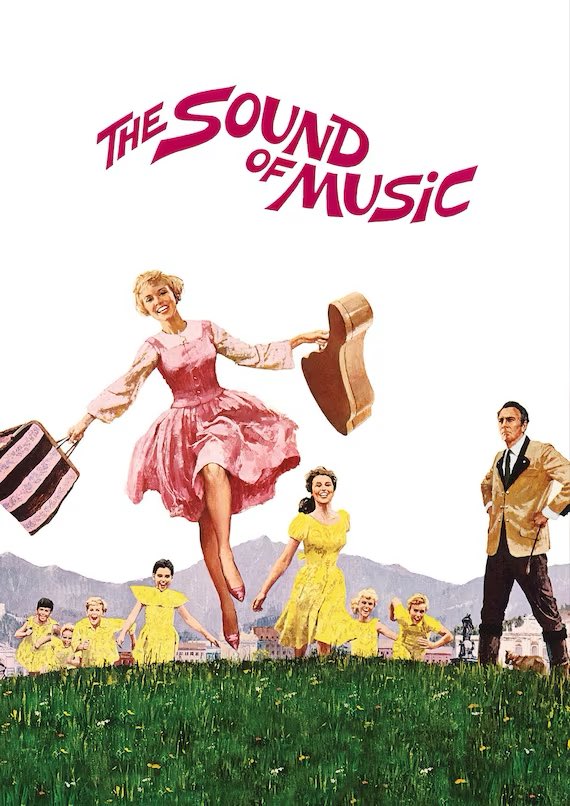 Madedigital's tweet photo. Herb Lubalin’s The sound of music logo 1965. I think it was used for early PR material, the movie studio must have moved towards a more legible design. https://t.co/mVEz1STAo2