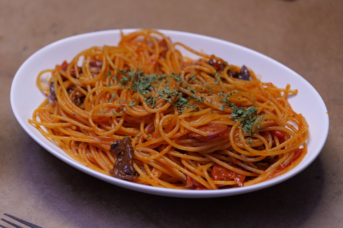 Cervo_SR_Fungi's tweet photo. シャグマアミガサタケのアラビアータ🍝
#falsemorel https://t.co/pq5QIHq6MZ