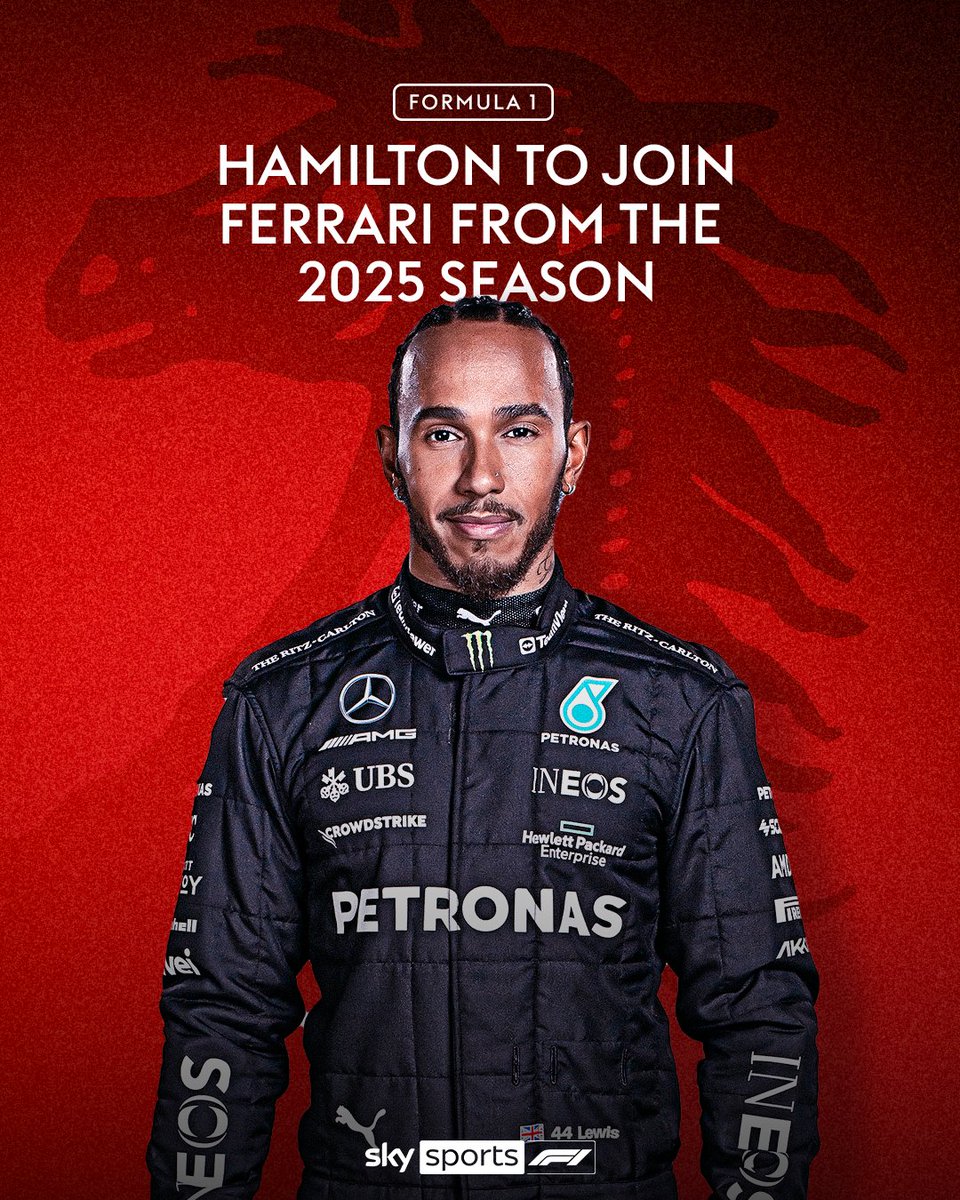 After 11 epic years, Lewis Hamilton's signed a 'multi-year deal' with #Ferrari – and maybe a swanky new company car too! 🚗💨 What's your take on this switch? 💭🏁 If you haven't caught wind of this news yet, check it out on Sky Sports: tinyurl.com/d73fusmj 📰👀