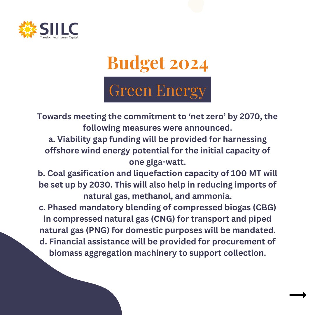 SIILC_SIMACES's tweet photo. SIILC unveils #Budget2024 Highlights | Finance Minister #NirmalaSitharaman presents Interim Union Budget for 2024-25. Explore 14 key points covering income tax, green energy, tourism, and more. #BudgetWithMint #SIILC #Education #SkillDevelopment #Budget2024 https://t.co/VyhfJjHao7
