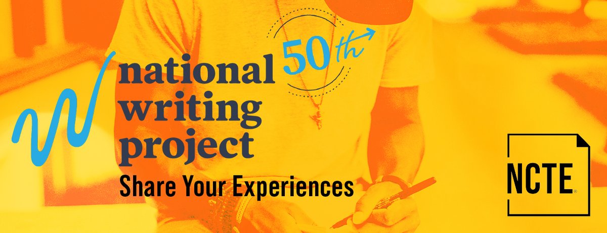 National Council of Teachers of English (NCTE) (@ncte) on Twitter photo Join NCTE in celebrating <a href="/writingproject/">Writing Project</a>’s 50th anniversary! Share how the NWP has influenced your professional journey using this short form: ncte.org/nwp-50. Your reflections will be included in an online gallery and might be selected for an NCTE publication. Join NCTE in celebrating <a href="/writingproject/">Writing Project</a>’s 50th anniversary! Share how the NWP has influenced your professional journey using this short form: ncte.org/nwp-50. Your reflections will be included in an online gallery and might be selected for an NCTE publication.