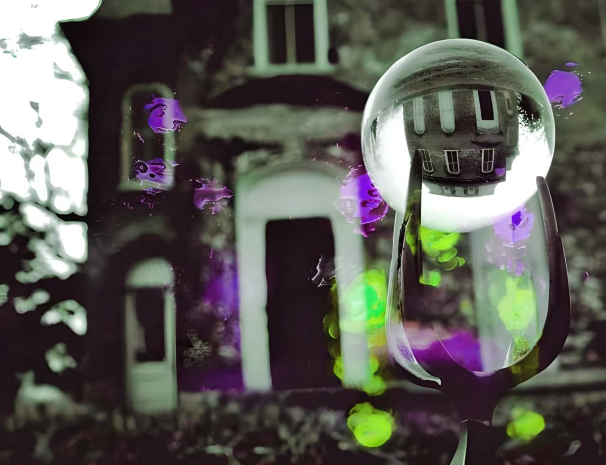 HorrorNHaunted's tweet photo. Photo I took in front of an old house here in my town. The house is always a subject to use.
#glassball #photography https://t.co/oh1TxbYIrL