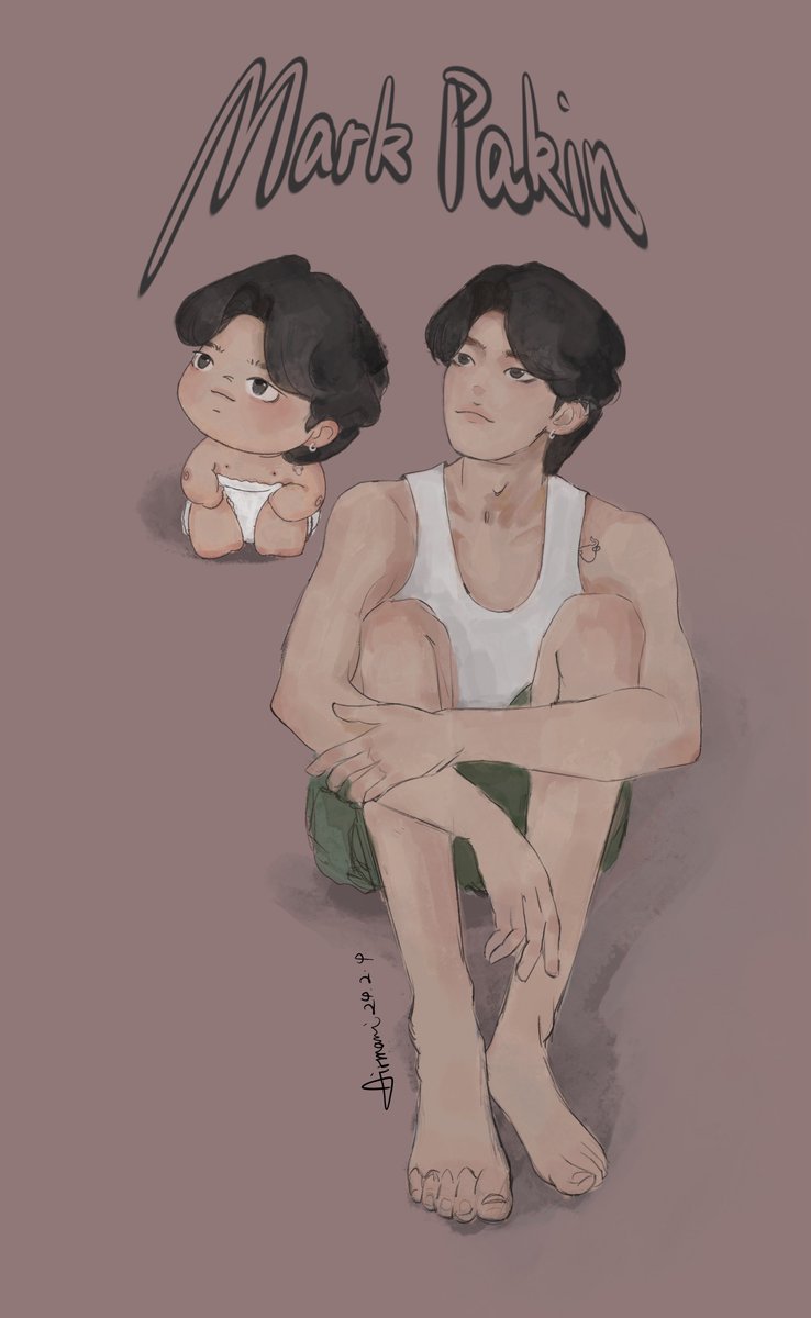 baby Mark &amp; daddy Mark hahahaha #mmarkpkk <a href="/mmarkpkk/">ภาคินผู้ชายปอนปอน</a>
