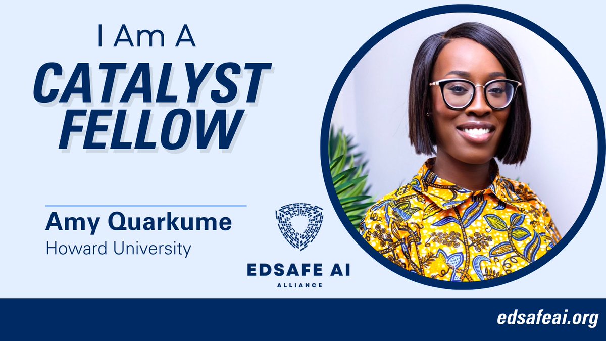 I’ve been selected as a 2024 @EdSafeAI Catalyst Fellow! Can’t wait to get started reimagining education as a learning system enabled by AI.
edsafeai.org/fellowship