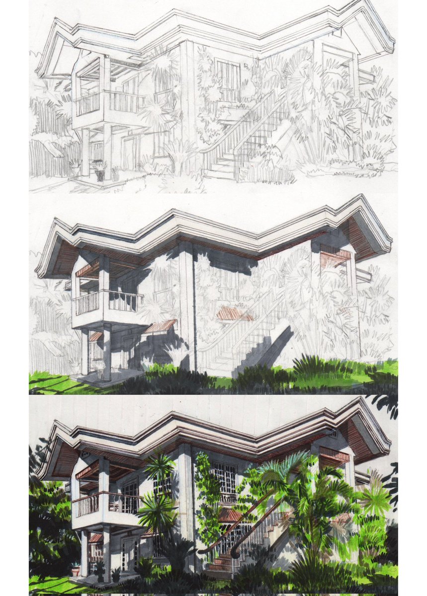 Pencil work to full color 🍃 