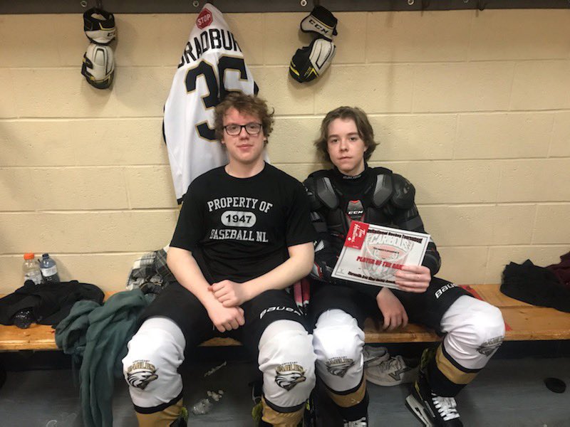 Off to the Bronze medal game at 1200pm.  Our POG this morning was Nathan Ross 🥅🏒