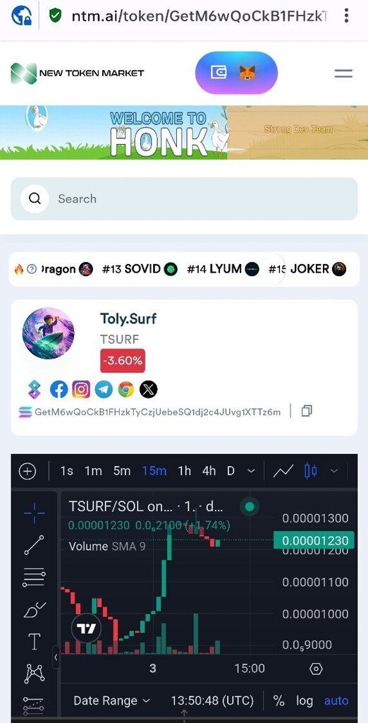 TolySurf's tweet photo. Thanks https://t.co/vj5QittZPi for supporting us π€
$TSURF #TSURF #TOLYSURF #SOLANA https://t.co/kqY9SSzutX