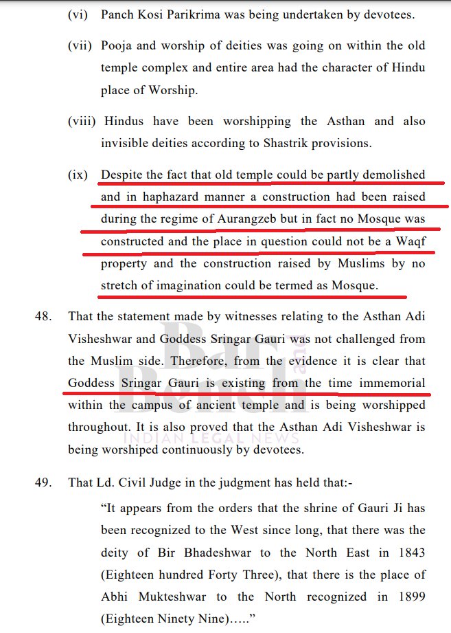 Further, the Government said:

"Inspite of the fact that the temple was demolished in haphazard mann...