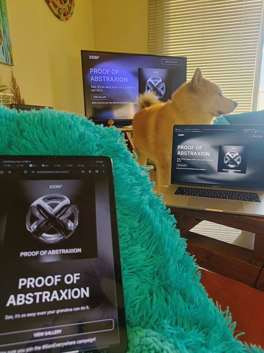 josedaou's tweet photo. Its so easy even the Akita got it everywhere #XionEverywhere https://t.co/pJaDllZxxN
