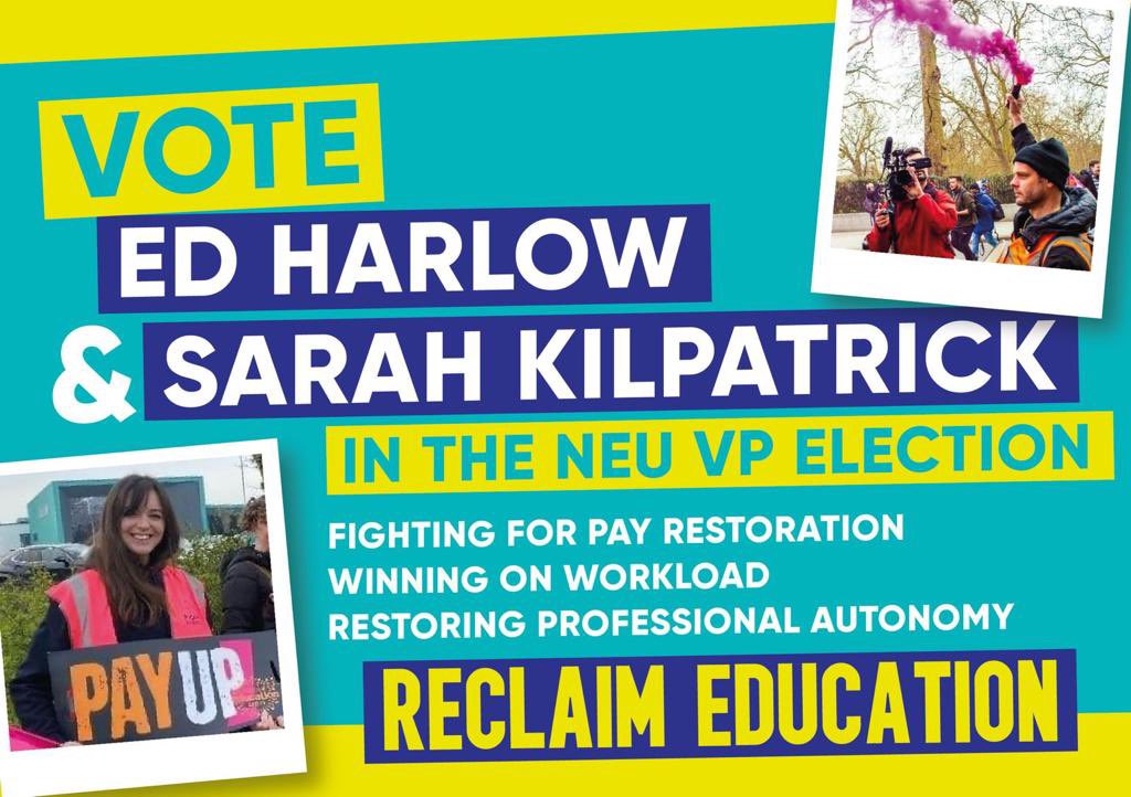 NEUWiltshire's tweet photo. Wiltshire endorses @sairskay and @edharlowNEU for NEU Vice President election #VoteEd #VoteSarah #NEU 🗳️ https://t.co/S7NnLVdKJ5
