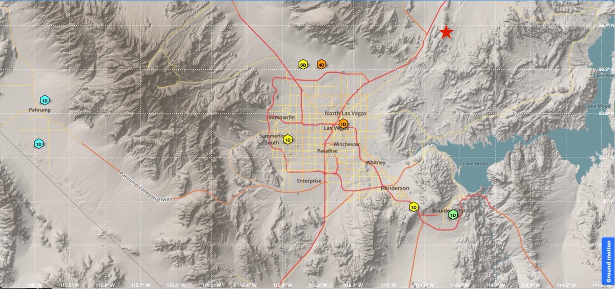 Quarries use 'delay-fired' blasts to reduce high frequency vibration, thus the seismic signals are often lower frequency than earthquakes. Example: short-period surface waves (called Rg) were the dominant signal from this M2.1 quarry blast in NE Las Vegas recorded @raspishake net