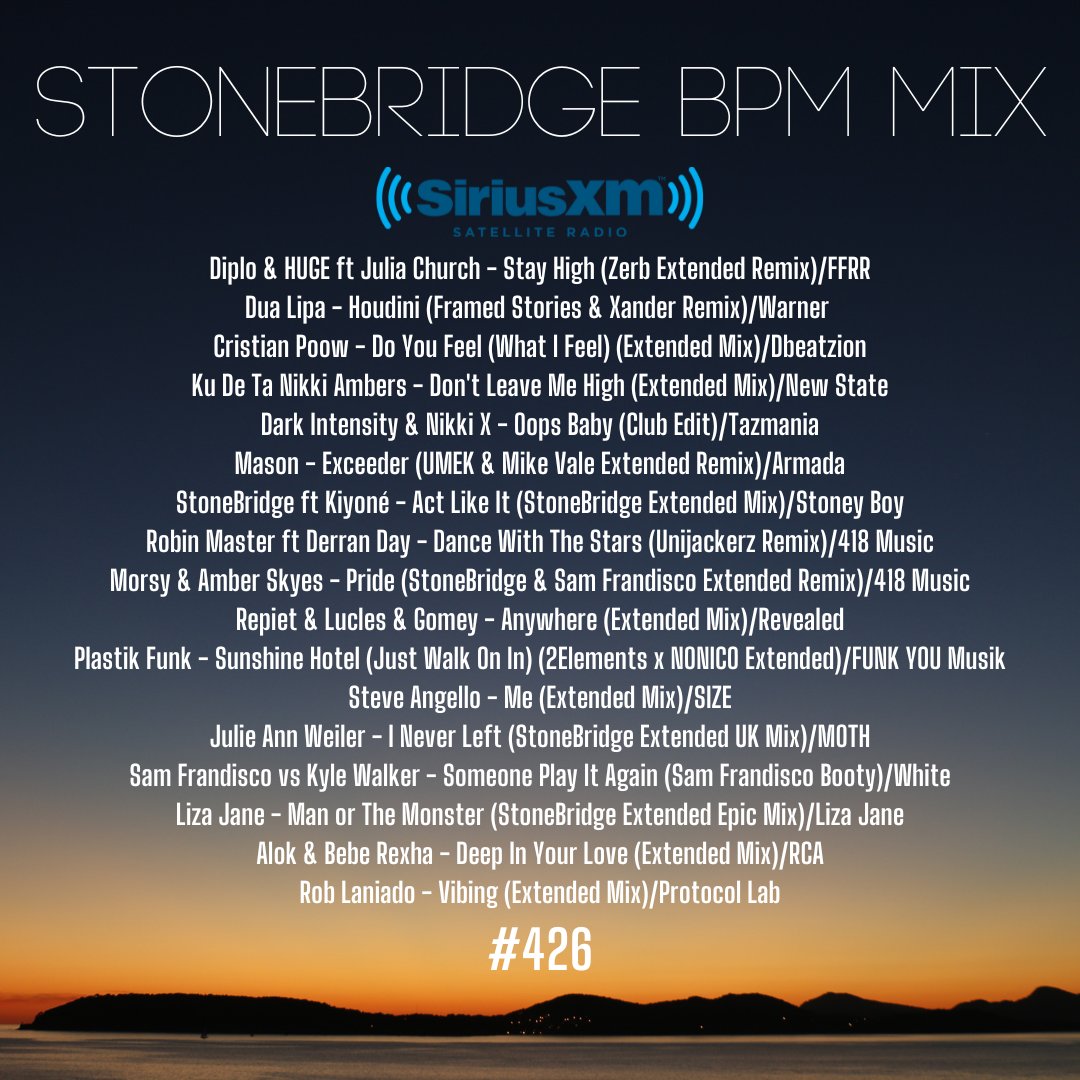 StoneBridge BPM Mix #426 is up mixcloud.com/stonebridge/42… - check it out!