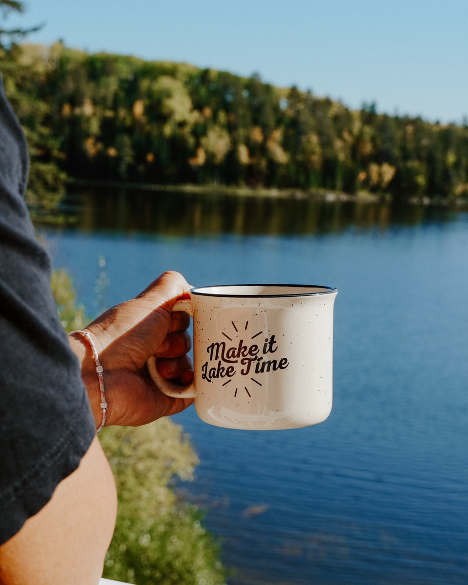 Kick back, relax, and enjoy a mug of joe! It's all about the simple Sunday sips. Joe Coffee and Camp Mugs available online. #makeitlaketime #lowbrewco #SundaySips #cupofjoe