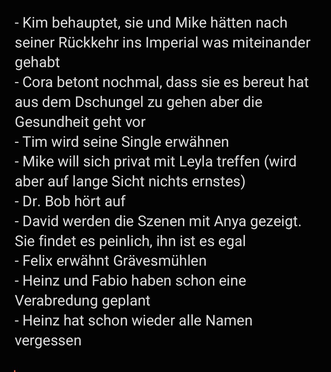 Meine Vorhersagen für das #ibes Wiedersehen morgen. Liste darf gerne ergänzt werden 😁