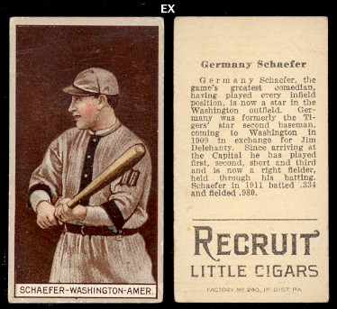 Remembering baseball star Germany Schaefer born on this date in 1876! ⚾️🎉 🏆1901-1902 Chicago Cubs #Cubs 🏆1905-1909 Detroit Tigers #Tigers 🏆1909-1914 Washington Senators #Senators #happybirthday #tobaccocards #sportscards #t206 #Detroit #Chicago #Washington #baseballcards