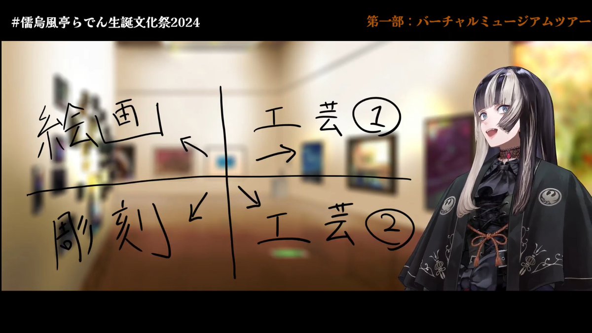 儒烏風亭らでん 扇子 誕生日記念2024 儒烏風亭らでん生誕