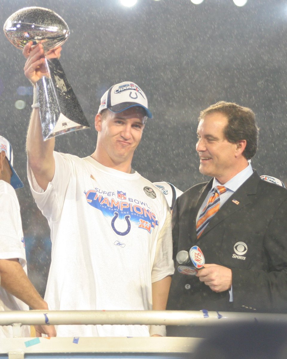 Colts's tweet photo. On this date in 2007, the forecast called for rain and confetti. 🏆 https://t.co/DLuJTMjSed