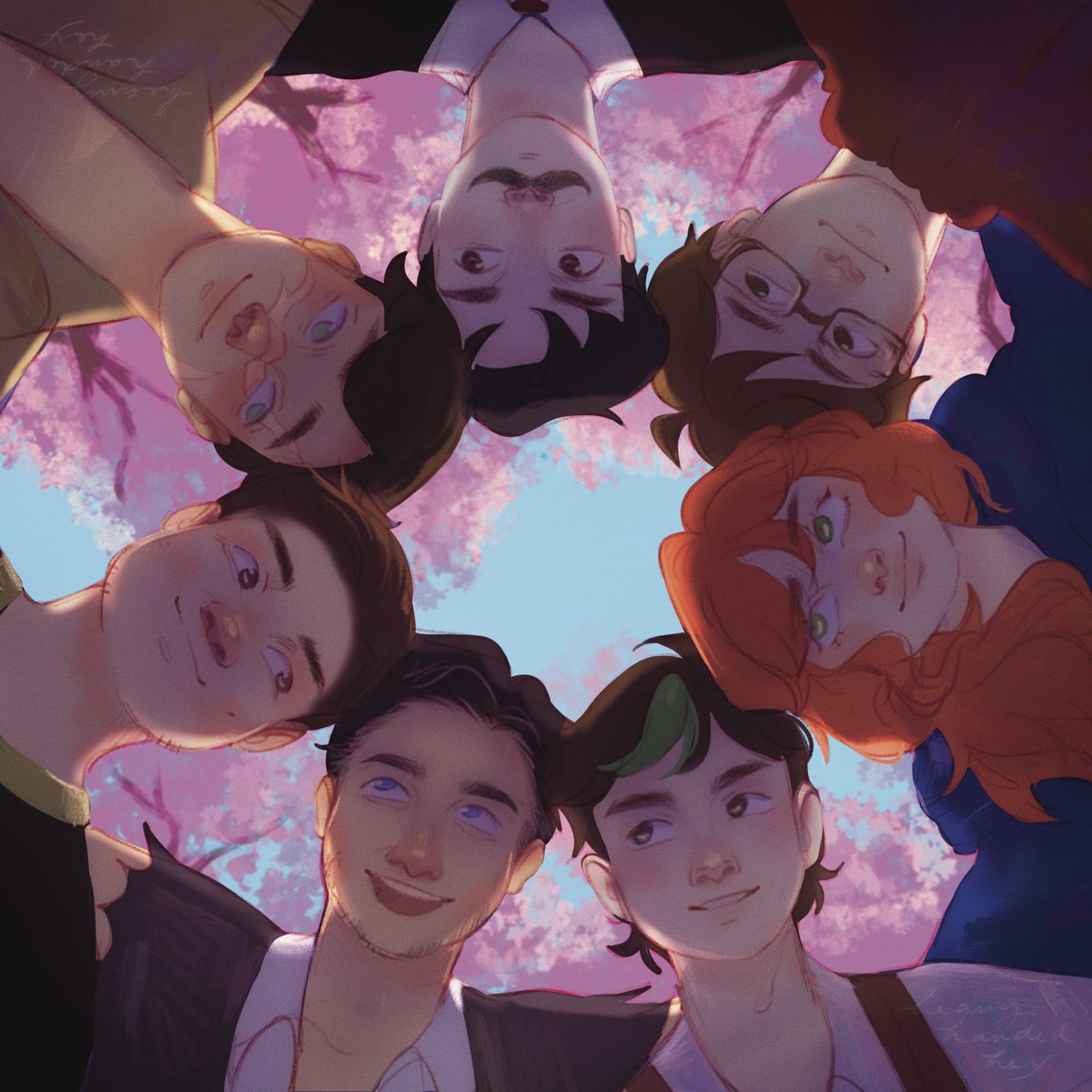 heavyhandedhex's tweet photo. magical mountain crew (for now) ✨ #hermitcraftseason10 #hermitcraftfanart https://t.co/8gU5cW0Xhj