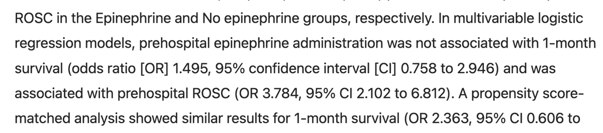 Epi for traumatic cadiac arrest?  Say it ain't so.