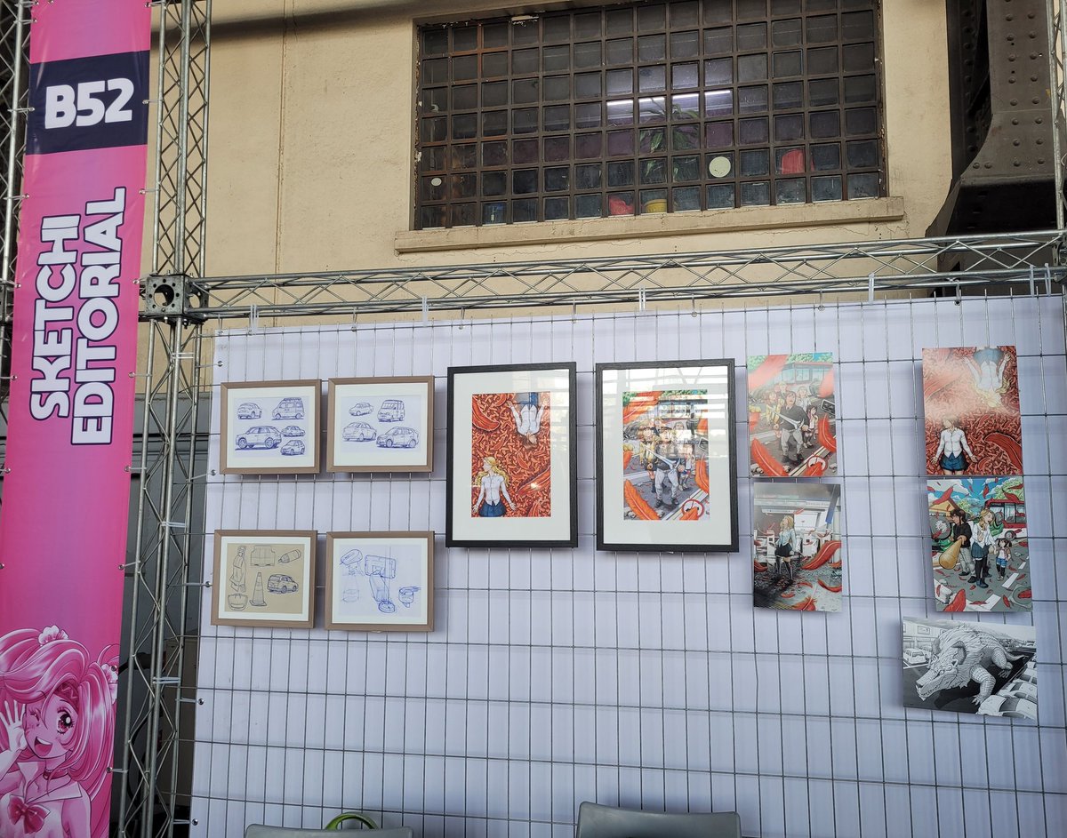Sketchi_cl's tweet photo. Aquí estamos en nuestro stand n°52 en la #AEX31. Por el momento se encuentra cerrado debido a un corte de agua de una matriz externa a la estación mapocho, llamaron para repararlo, esperamos que se solucione rápido 💪💪 https://t.co/pWkfvz6Jdq