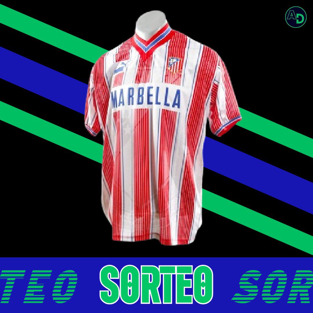 AfDeportiva_'s tweet photo. 🎁 𝐒𝐎𝐑𝐓𝐄𝐎 𝐂𝐀𝐌𝐈𝐒𝐄𝐓𝐀 𝐀𝐓𝐋𝐄́𝐓𝐈𝐂𝐎 𝐃𝐄 𝐌𝐀𝐃𝐑𝐈𝐃

📌 Si esta noche el Atlético de Madrid gana el derbi con gol de Griezmann, sorteamos esta camiseta de la temporada del doblete (95/96).

⚠️ Condiciones para participar:

1️⃣ RT
2️⃣ FOLLOW

🍀 ¡Mucha suerte! https://t.co/HjD2EgTZ0i