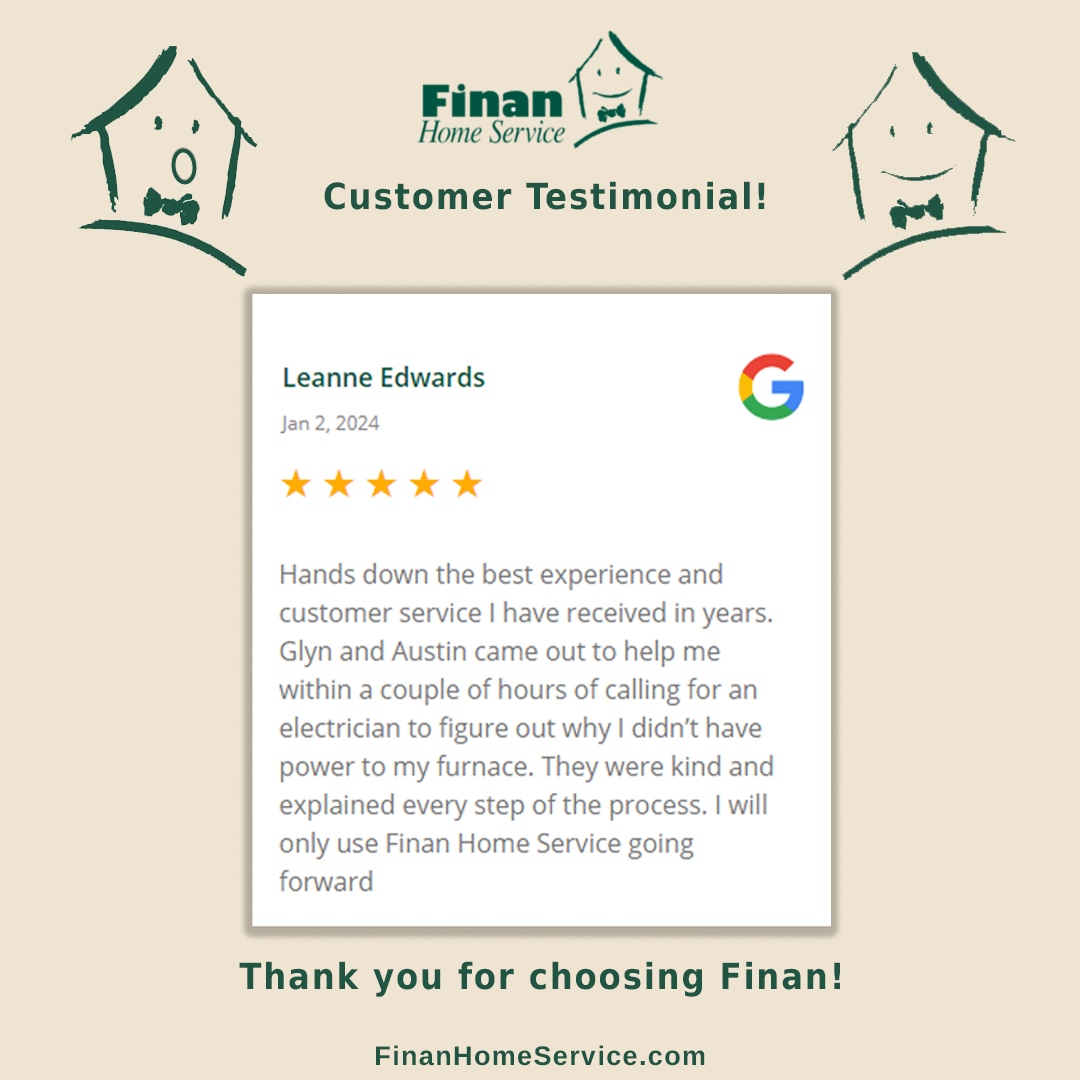 JohnwFinan's tweet image. 🙏 Gratitude in abundance for Leanne's wonderful review of Finan Home Service! Your words motivate us to continue delivering excellence in every service we provide. 🏡

Please leave us a review on Google if you've experienced our service!

#FinanHomeService #CustomerFeedback