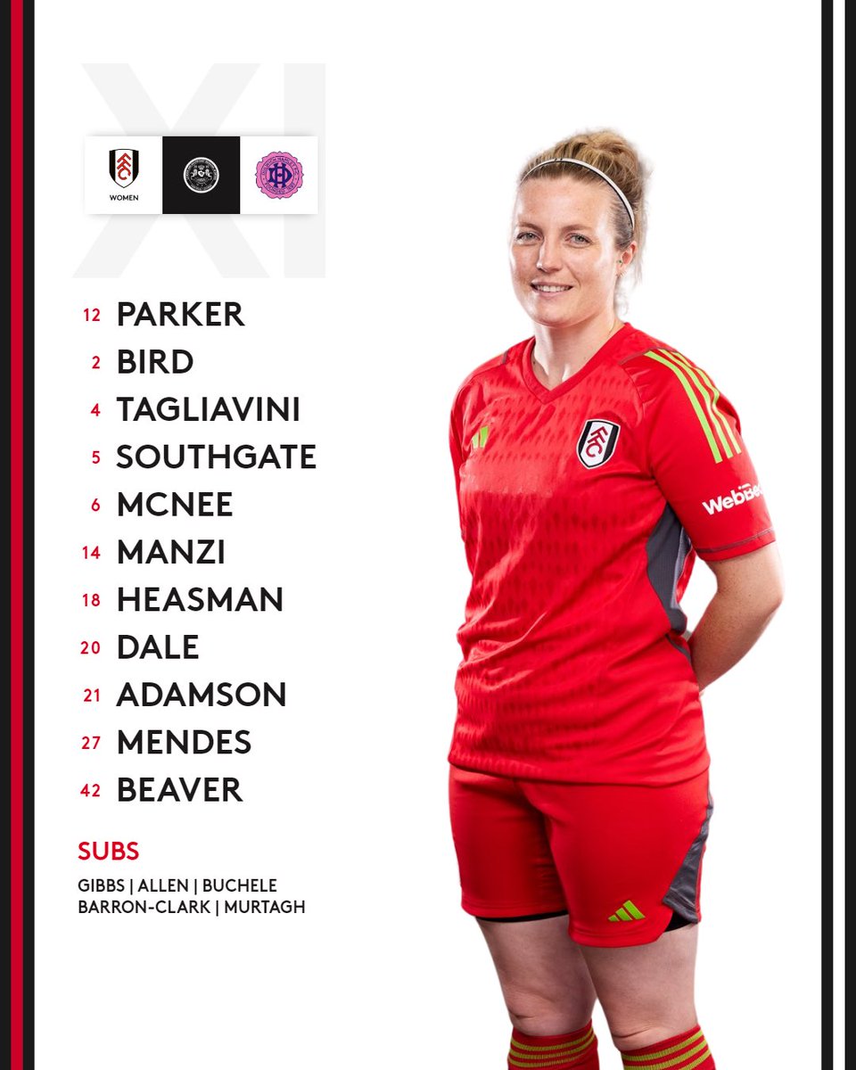 FulhamFCWomen's tweet photo. Your Fulham starting XI! ๐คฉ
#FFCW https://t.co/rE42jKyLG6