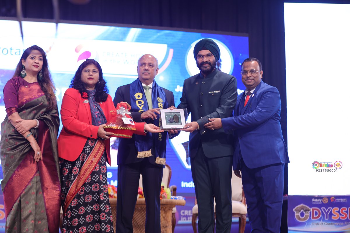rotary_odisha's tweet photo. Past Rotary International President Sekhar Mehta inaugurated Discon Odyssey of RI District 3262  along with Rotary International President Rep. PDG Gajendra Narang. @Rotary @Shekhar_Rotary https://t.co/z5XjQzEgqj