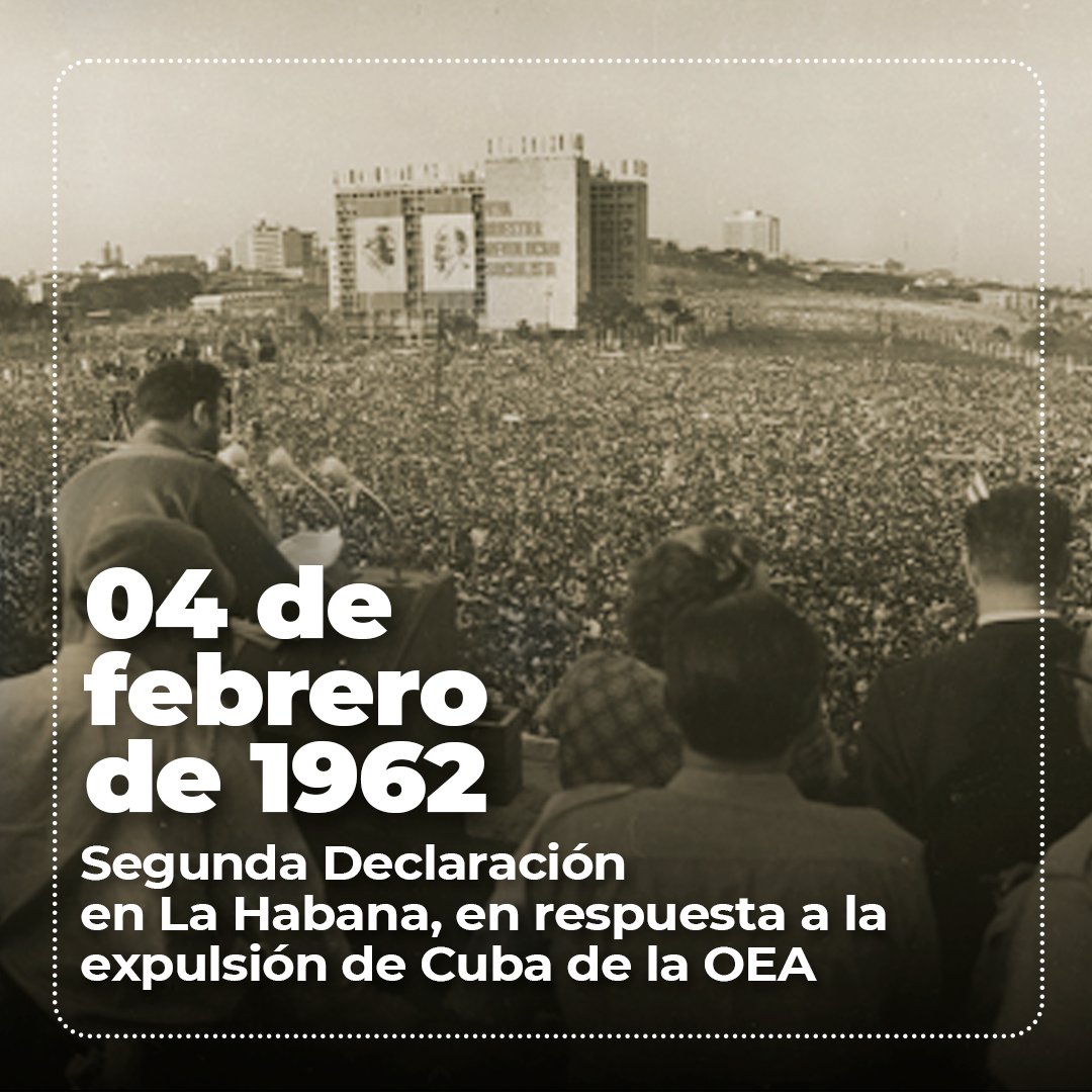 yvangil's tweet photo. La Organización de Estados Americanos (OEA) quedará registrada en la historia como un títere vergonzoso del imperialismo estadounidense, una herramienta manipulada para sus propósitos intervencionistas en contra de América Latina y El Caribe.   
 
El ilustre diplomático cubano, reconocido como Canciller de la Dignidad, Raúl Roa García, describió con precisión a la OEA como el "ministerio de colonias yanqui". Esta afirmación se hizo patente durante la expulsión de Cuba de dicho organismo, un intento fallido de debilitar diplomáticamente a la Revolución Cubana que resultó en la aprobación de la segunda Declaración de La Habana el 4 de febrero de 1962, reafirmando la dignidad de Cuba como nación libre, independiente y soberana.   
 
El coraje y la resistencia demostrados por el pueblo cubano son un ejemplo digno de admiración y emulación. ¡Felicitaciones en este nuevo aniversario, camarada @DiazCanelB!