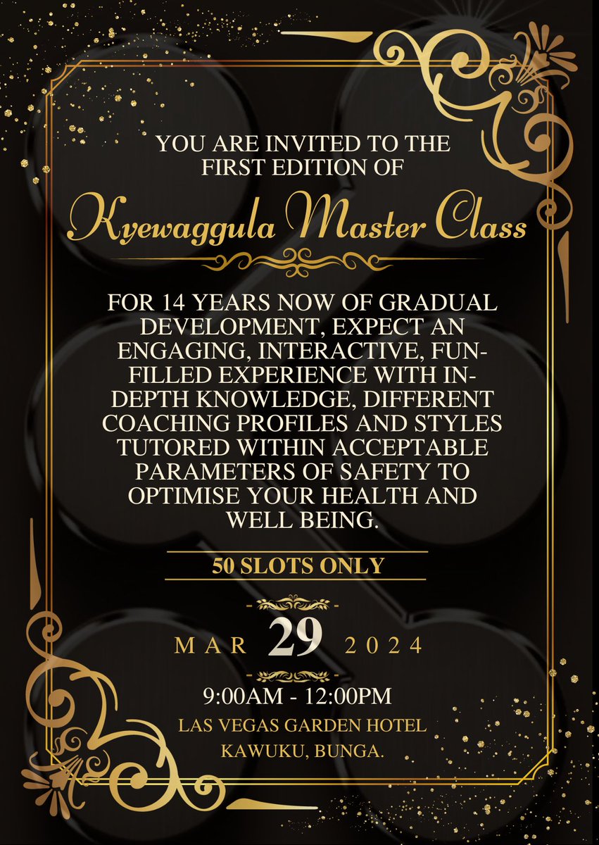 ntnfitness's tweet image. Here’s an invitation to all cycling fitness enthusiasts. #KyewaggulaMasterclass @Megsport01 @RunKyewaggula