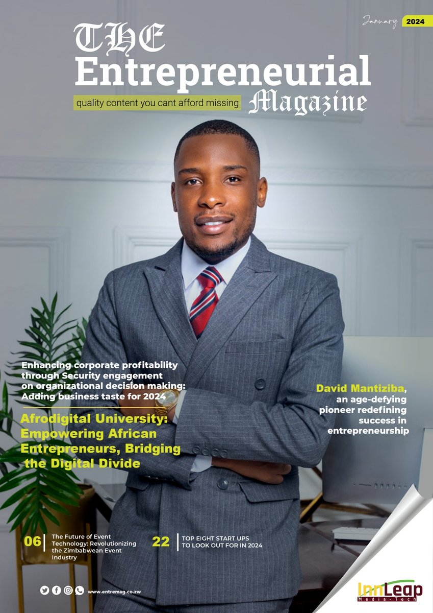 theentremag's tweet photo. January 2024 Issue of The Entrepreneurial Magazine is out now!!!

As usual, it is filled with quality entrepreneurial content you can't afford to miss.
Download a copy on the link below
https://t.co/HgwjhGvtga https://t.co/f7BhBajvyi