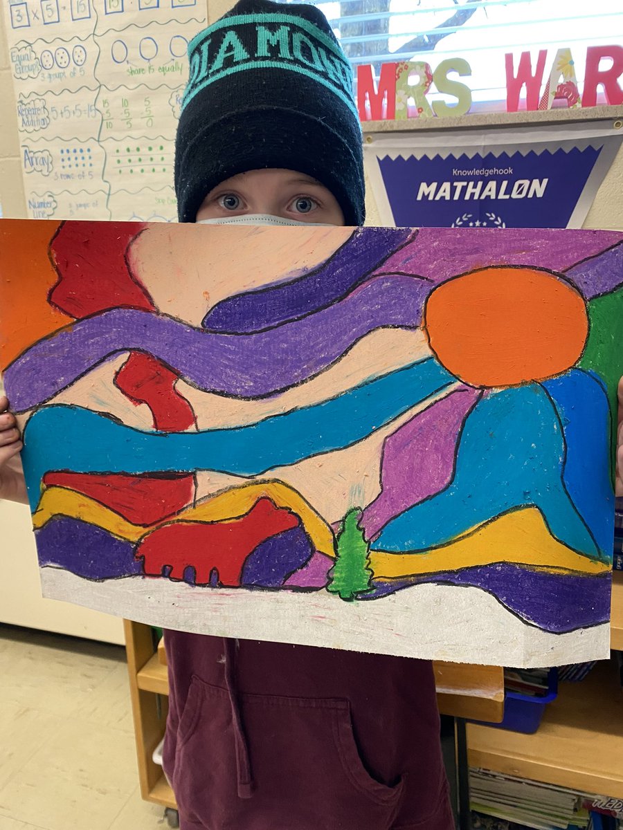 We wrapped up a busy week with some art a la Ted Harrison <a href="/JohnDearnessTV/">John Dearness Public School</a> #tvdsbarts