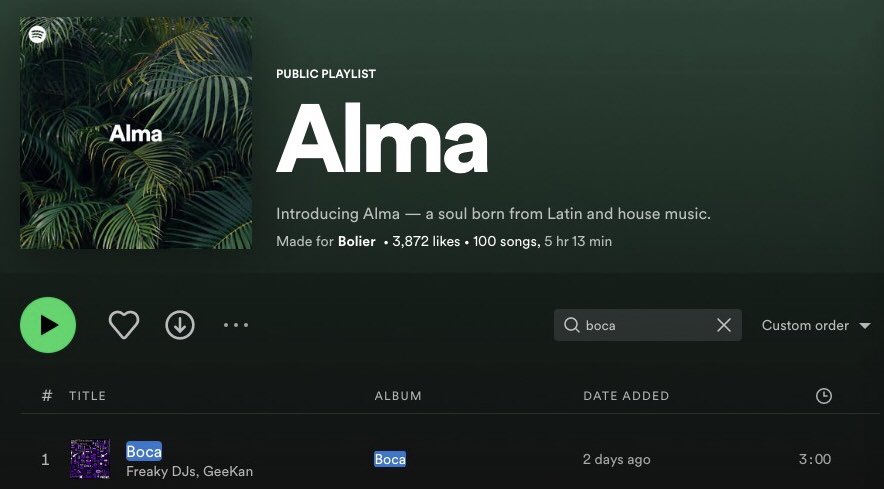 frcstrcrds1's tweet photo. Thanks @spotify for supporting #Boca by #FreakyDjs &amp; #GeeKan 👄😈 https://t.co/ZQ7iVWU0QB