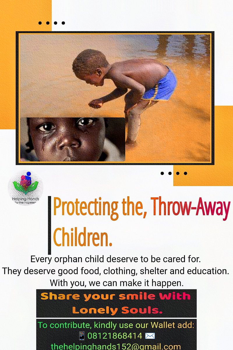 OrphanUnityAid's tweet photo. Dear @wenwencoin Community. 

The Helping Hands foundation is reaching out to you for your generous assistance, partnership, and support in making a positive impact on the lives of orphans and the less privileged.

HqgCmYULPPy79yTcSNoaCicucp2tQ54oJEwF2eJ6XitV       #Sol #WEN  Add https://t.co/h7bMi0ZBkS